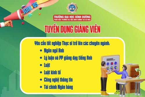 BDU.CM – THÔNG BÁO TUYỂN DỤNG GIẢNG VIÊN