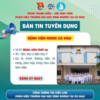 BỆNH VIỆN MEDIC CÀ MAU TUYỂN DỤNG