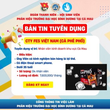 CTY FES VIETNAM (CF PHỐ) TUYỂN DỤNG