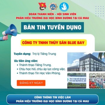 CÔNG TY TNHH THỦY SẢN BLUE BAY TUYỂN DỤNG