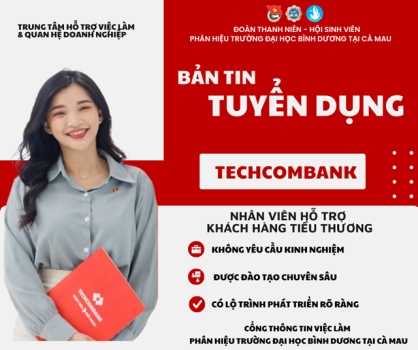 Techcombank tuyển dụng