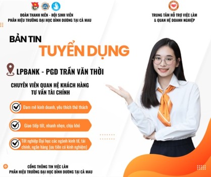 LPBANK - PGD TRẦN VĂN THỜI TUYỂN DỤNG