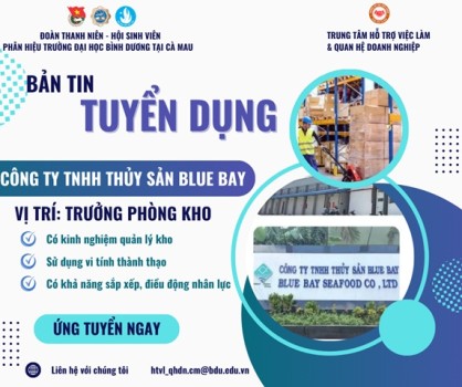 CÔNG TY TNHH THỦY SẢN BLUE BAY TUYỂN DỤNG