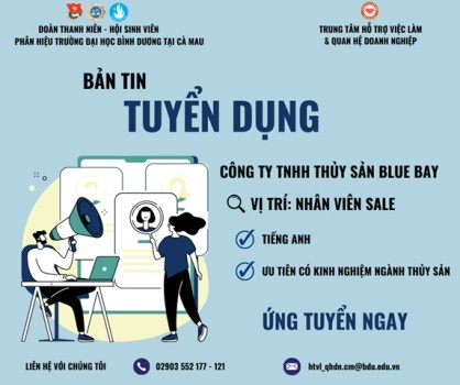 CÔNG TY TNHH THỦY SẢN BLUE BAY TUYỂN DỤNG