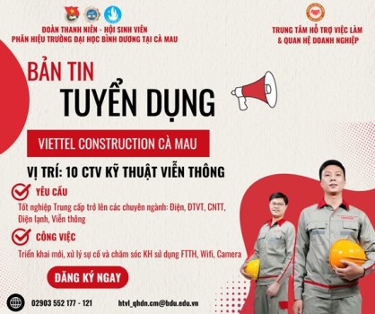 VIETTEL CONSTRUCTION TUYỂN DỤNG