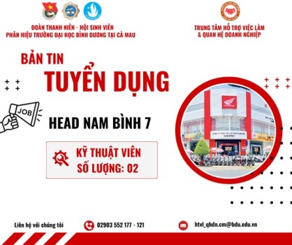 HEAD NAM BÌNH 7 TUYỂN DỤNG
