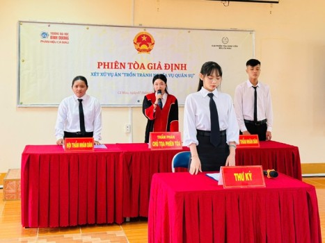 TỔ CHỨC THÀNH CÔNG PHIÊN TOÀ GIẢ ĐỊNH LẦN 1 - NĂM 2025 “XÉT XỬ VỤ ÁN TRỐN TRÁNH NGHĨA VỤ QUÂN SỰ”