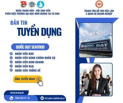 QUỐC ĐẠT SEAFOOD TUYỂN DỤNG