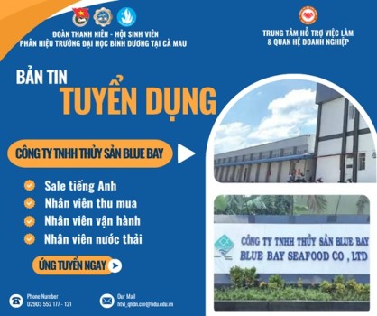 CÔNG TY TNHH THỦY SẢN BLUE BAY TUYỂN DỤNG