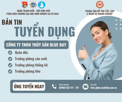 CÔNG TY TNHH THỦY SẢN BLUE BAY TUYỂN DỤNG