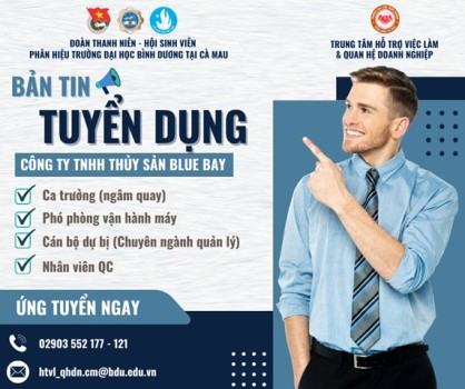 CÔNG TY TNHH THỦY SẢN BLUE BAY TUYỂN DỤNG