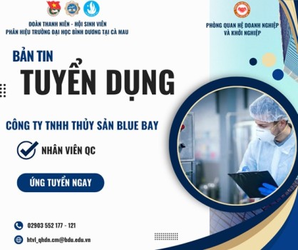 CÔNG TY TNHH THỦY SẢN BLUE BAY TUYỂN DỤNG