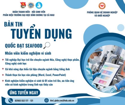 QUỐC ĐẠT SEAFOOD TUYỂN DỤNG