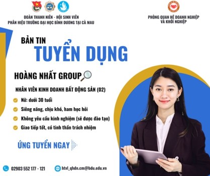 HOÀNG NHẤT GROUP TUYỂN DỤNG