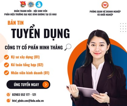 CÔNG TY CỔ PHẦN MINH THẮNG TUYỂN DỤNG