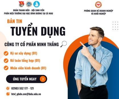 CÔNG TY CỔ PHẦN MINH THẮNG TUYỂN DỤNG