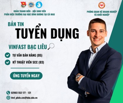 VINFAST BẠC LIÊU TUYỂN DỤNG