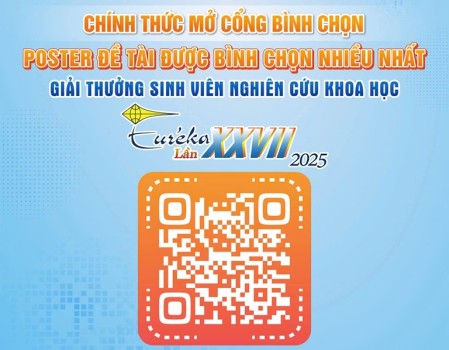 BÌNH CHỌN TOP 7 ĐỀ TÀI CỦA SINH VIÊN PHÂN HIỆU TẠI GIẢI THƯỞNG SINH VIÊN NGHIÊN CỨU KHOA HỌC – EURÉKA LẦN XXVII NĂM 2025