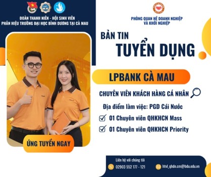 LPBANK CHI NHÁNH CÀ MAU TUYỂN DỤNG