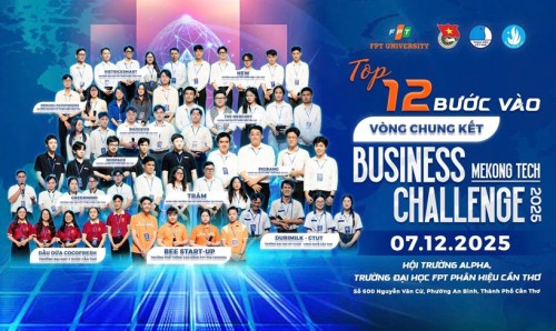 CHÚC MỪNG DỰ ÁN “TRÀM” CỦA BDU CÀ MAU XUẤT SẮC VÀO TOP 12 CHUNG KẾT CUỘC THI BUSINESS CHALLENGE 2025