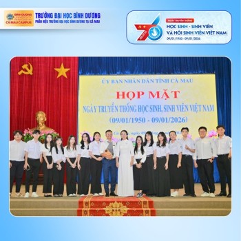 03 SINH VIÊN BDU CÀ MAU XUẤT SẮC NHẬN BẰNG KHEN CỦA CHỦ TỊCH UBND TỈNH NĂM HỌC 2024 - 2025