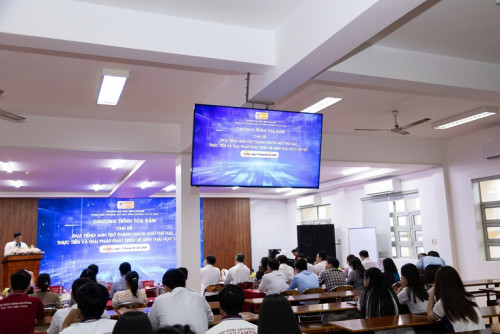TỔ CHỨC TỌA ĐÀM CHỦ ĐỀ: "ĐƯA TIẾNG ANH TRỞ THÀNH NGÔN NGỮ THỨ HAI: THỰC TIỄN VÀ GIẢI PHÁP PHÁT TRIỂN HỆ SINH THÁI HỌC TẬP SỐ"