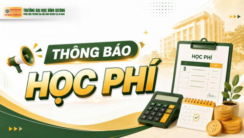 Thông báo thu học phí học kỳ 1 năm học 2026 - 2027