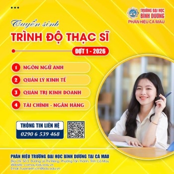 BDU THÔNG BÁO TUYỂN SINH ĐÀO TẠO TRÌNH ĐỘ THẠC SĨ ĐỢT 1 NĂM 2026