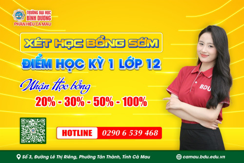 HỌC BỔNG ĐA DẠNG – TIẾP SỨC TÂN SINH VIÊN K29 BDU CÀ MAU