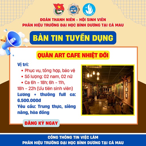 QUÁN ART CAFE NHIỆT ĐỚI