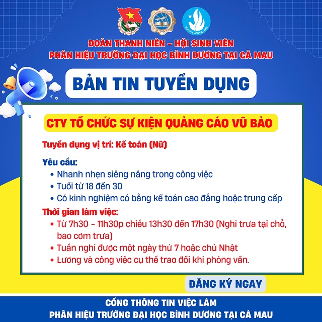 CTY TỔ CHỨC SỰ KIỆN VŨ BẢO