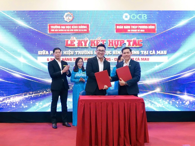 BDU CÀ MAU KÍ KẾT MOU CÙNG NGÂN HÀNG TMCP PHƯƠNG ĐÔNG (OCB) CHI NHÁNH CÀ MAU