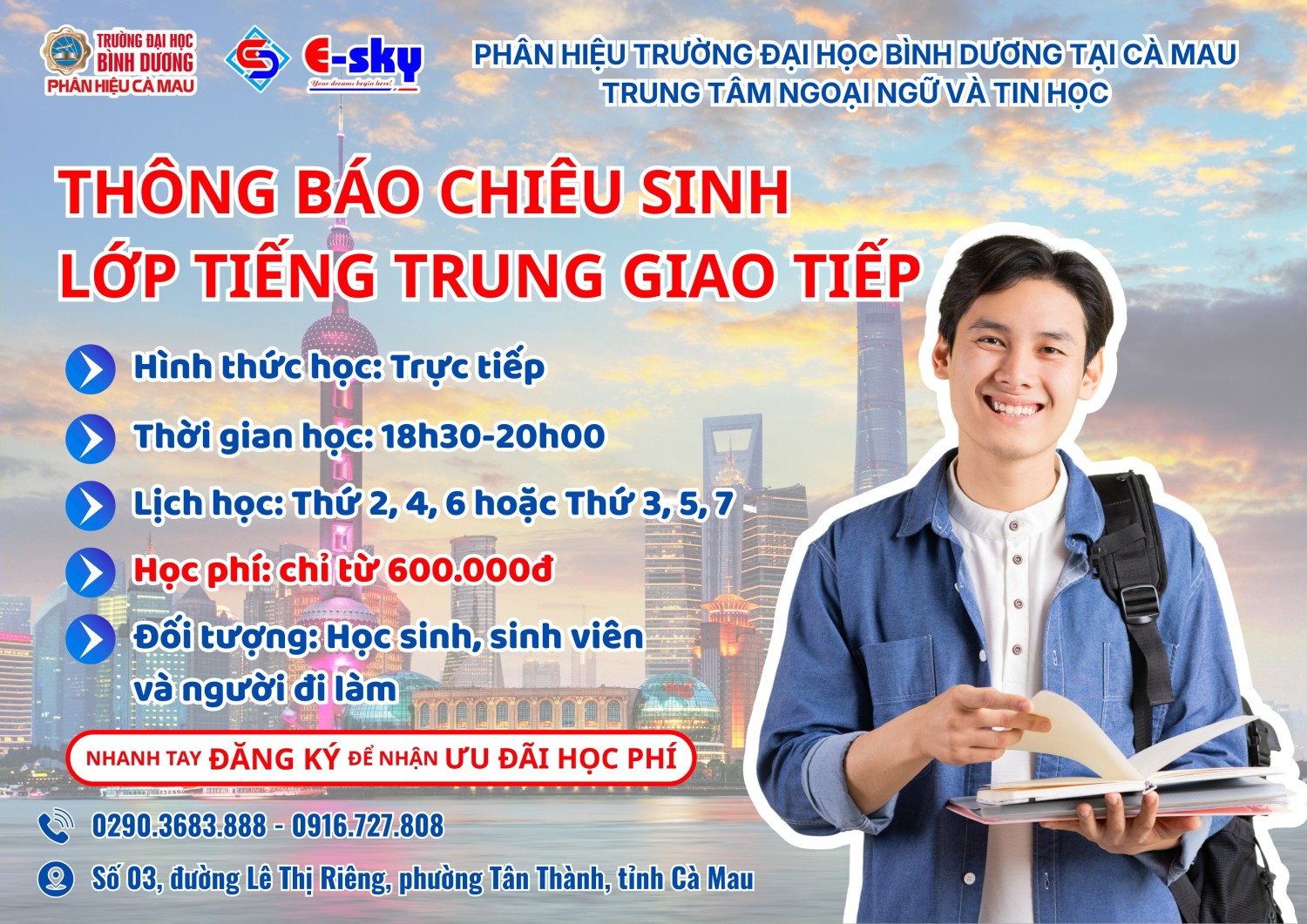 PHÂN HIỆU TRƯỜNG ĐẠI HỌC BÌNH DƯƠNG TẠI CÀ MAU tRUNG TÂM NGOẠI NGỮ VÀ TIN HỌC (2)