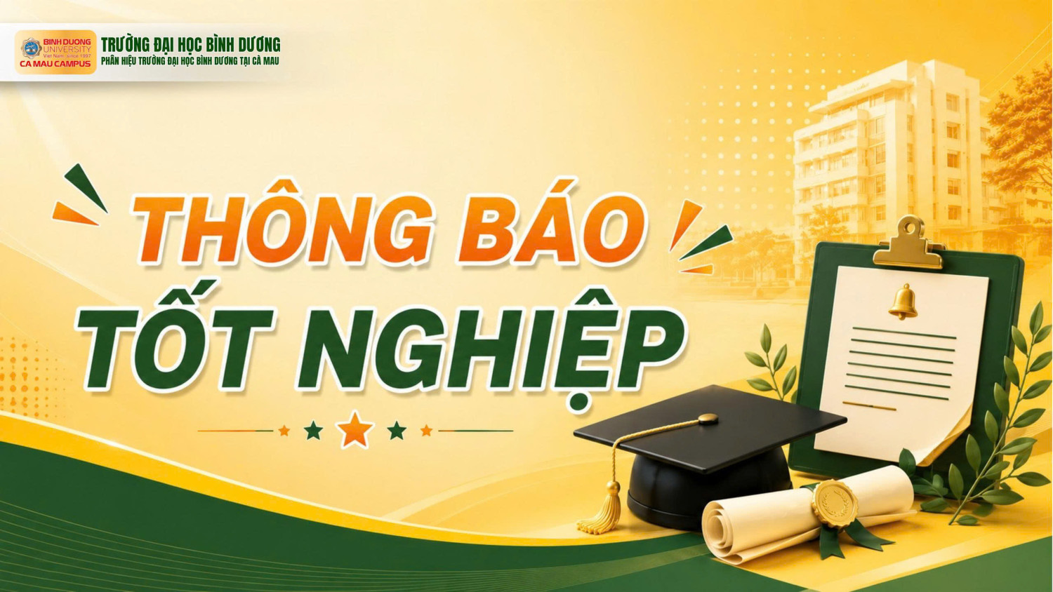 Thông báo đăng ký dự Lễ Tốt nghiệp năm 2026
